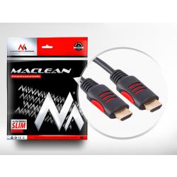 Przewód kabel HDMI-HDMI Maclean MCTV-814 5m v1.4 30AWG z filtrami ferrytowymi