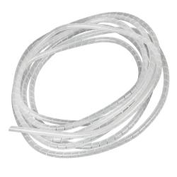 Osłona maskująca na kable (5*6mm) 3m transparentna spirala Maclean MCTV-684T