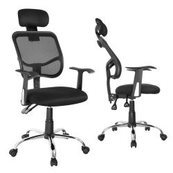 Siatkowe ergonomiczne krzesło biurowe Ergo Office , z wysokim oparciem ER-413
