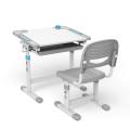 Ergonomiczne biurko dla dzieci z ręczną regulacją wysokości oraz krzesłem Ergo Office ER-418